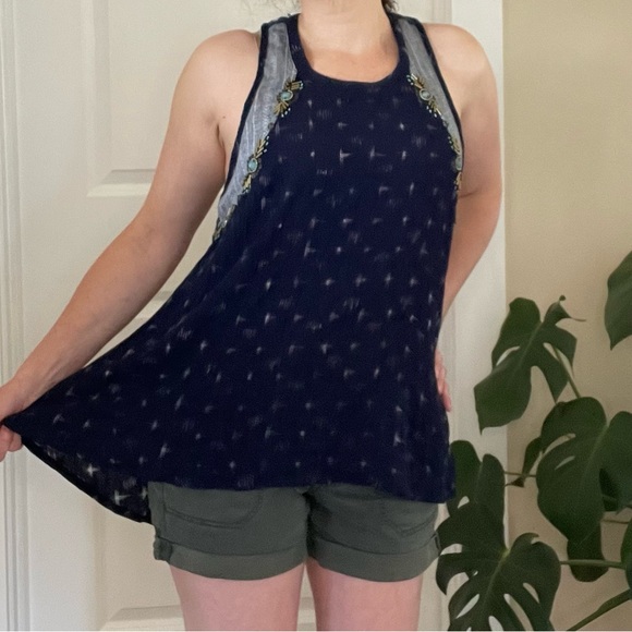 Miss Me beaded hi-low tunic XS - Picture 7 of 10